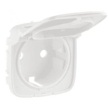 Картинка "лицевая панель с крышкой розетки с заземлением legrand valena allure белый (754845)" купить в Киеве