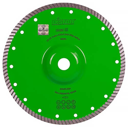 Фото диск алмазный отрезной по мрамору distar turbo elite active в интернет магазине