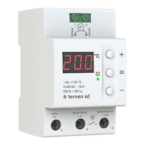 Фото терморегулятор для систем охлаждения и вентиляции terneo xd в интернет магазине
