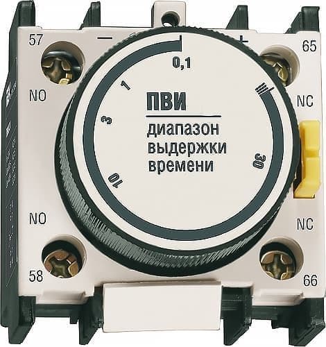 Фото приставка выдержки времени iek пви-13 на вкл. 0,1-3сек. (kpv10-11-3) в интернет магазине