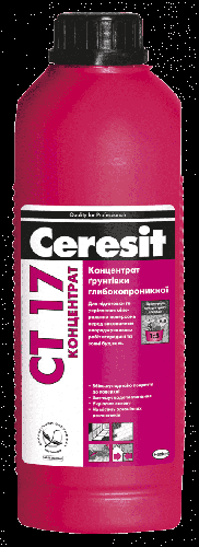Картинка "концентрат глубокопроникающей грунтовки ceresit ct 17" купить в Киеве