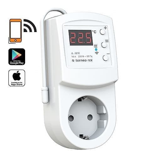 Фото терморегулятор розеточный с wi-fi terneo rzx в интернет магазине