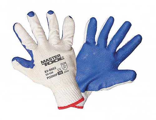 Фото перчатки master tool стекольщика 10", 90-95 г в интернет магазине