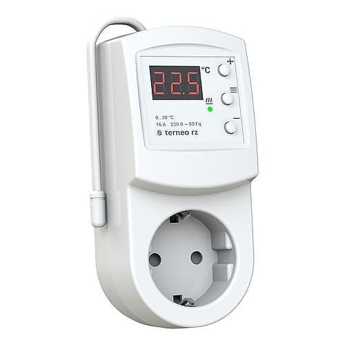 Фото терморегулятор розеточный c таймером и подсчетом потребляемой енергии terneo rz в интернет магазине