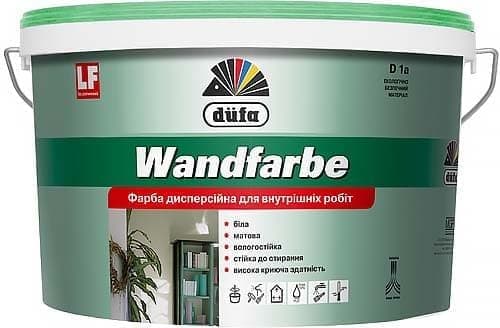 Картинка "краска интерьерная дисперсионная dufa wandfarbe d1a" купить в Киеве