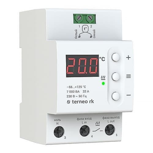 Фото терморегулятор для электрических котлов terneo rk в интернет магазине