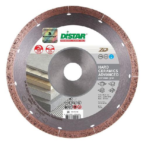 Фото диск алмазный отрезной по керамограниту distar hard ceramics advanced в интернет магазине