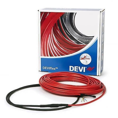 Фото теплый пол devi кабель нагревательный двужильный низкой мощности deviflex 6t в интернет магазине
