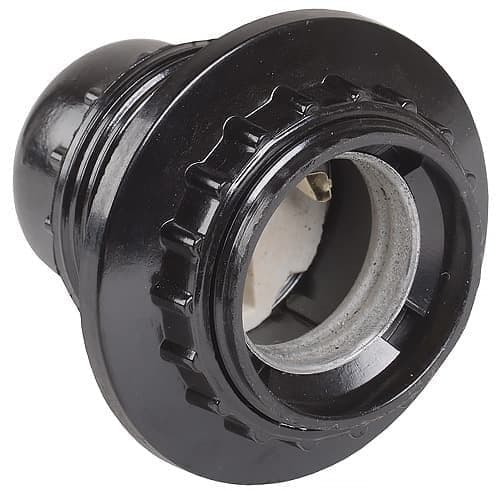 Фото патрон карболитовый с кольцом, е27, черный, iek пкб27-04-к11 (epk11-04-02-k01) в интернет магазине