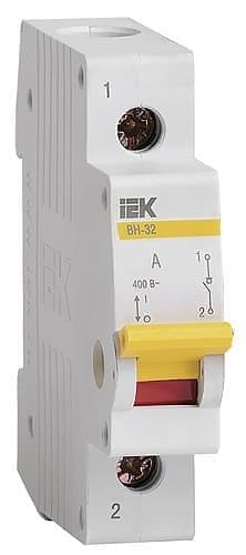 Картинка "выключатель нагрузки iek вн-32 1p 63а (mnv10-1-063)" купить в Киеве