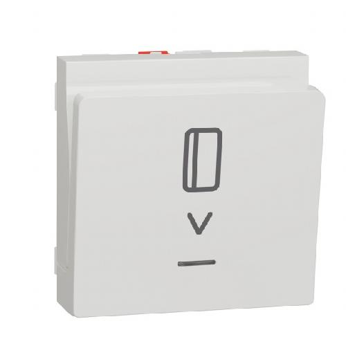 Фото выключатель карточный с подсветкой 2 модуля 10а schneider electric unica new в интернет магазине