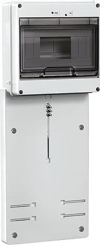 Фото панель для установки 3-ф счетчика с боксом на 8 мод. iek пу3/2-8, 516х195х99 (mpp10-3) в интернет магазине