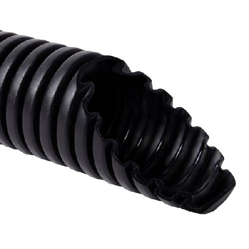 Фото труба гофрированная с протяжкой kopos lpe полиетилен уф 320n/5см черный цвет в интернет магазине