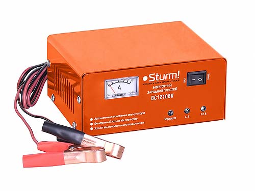 Фото зарядное устройство sturm bc12108v 6/12в, 20-70 ач в интернет магазине