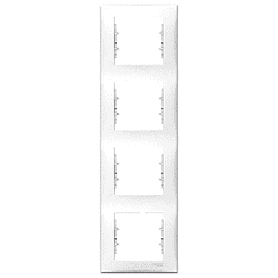 Картинка "рамка 4-я вертикальная schneider electric sedna белый (sdn5802021)" купить в Киеве