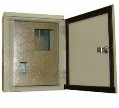 Фото щит учета и распределения навесной ip54 антивандальный 2 дверцы билмакс под 1ф счетчик яур в интернет магазине