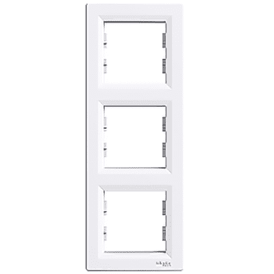 Картинка "рамка 3-я вертикальная schneider electric asfora белый (eph5810321)" купить в Киеве