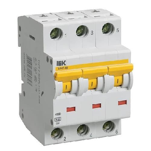 Фото автоматический выключатель iek ва47-60 6ka в интернет магазине