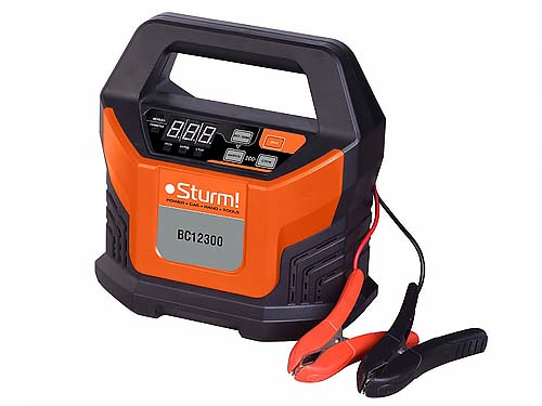 Фото зарядно-пусковое устройство sturm bc12300 12в, 18а, 2-400ач в интернет магазине