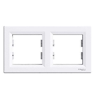 Картинка "рамка 2-я горизонтальная schneider electric asfora белый (eph5800221)" купить в Киеве
