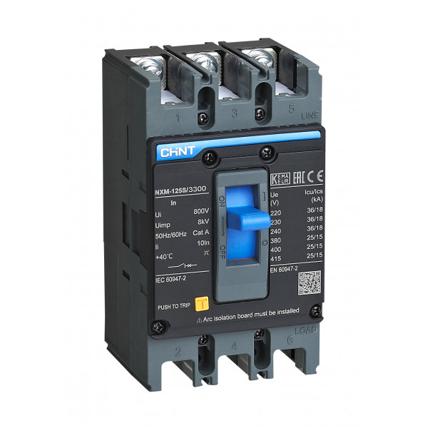 Картинка "автоматический выключатель chint nxm-125s 3p 25а (844299)" купить в Киеве