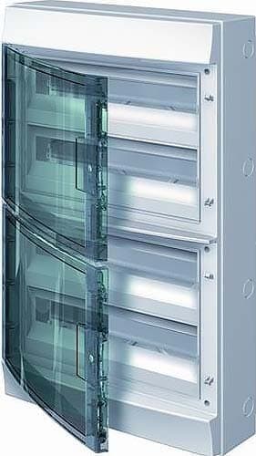 Фото щит навесной abb mistral65 с клеммами pe+n в интернет магазине