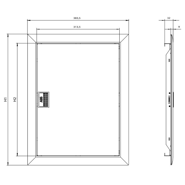Щит абб 24 модулей встраиваемый с металлической дверью размеры - 83 фото