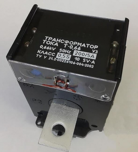 Фото трансформатор тока мегомметр умань т-0,66-1 с шиной класс 0,5 в интернет магазине