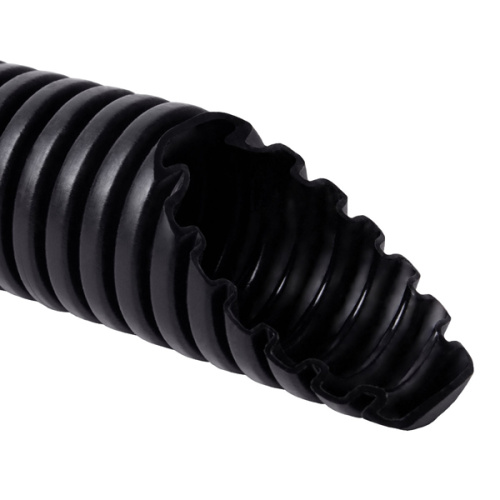 Труба гофрированная с протяжкой Kopos LPE полиетилен УФ 320N 5см черный цвет Д20 мм